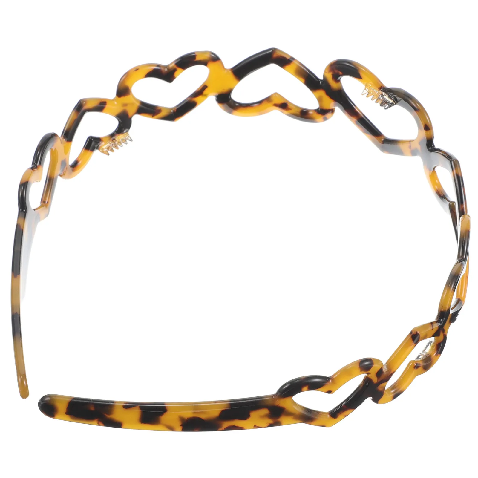 Heart Hollow French Style Headband Trendy Color Hair Accessory for Women Girls Fancy Cute Decorative Headbands