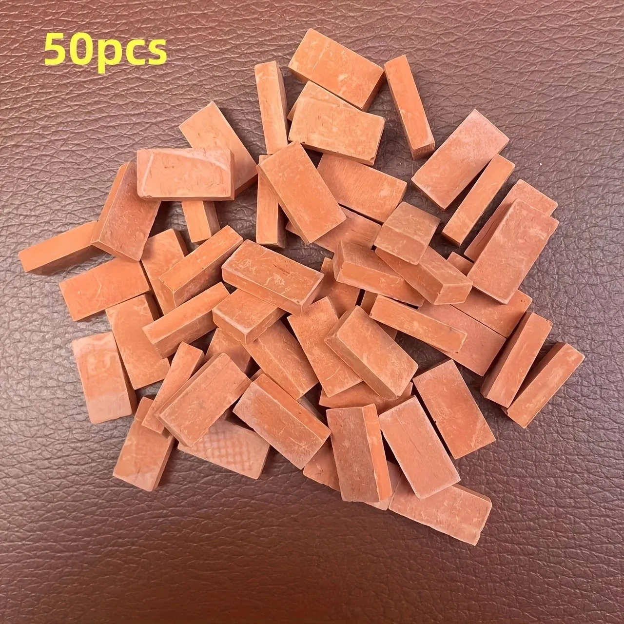 Realistic Miniature Bricks Red Gray Mini Building Blocks 1:16 Scale DIY Brick Wall Model for Dollhouse Landscape Crafts