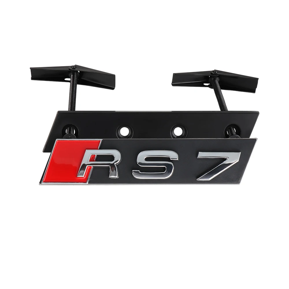 3d abs Auto Frontgrill Emblem dekorative Accessoires rs Abzeichen für Audi RS3 RS4 RS5 RS6 RS7 RS8 Logo Auto Styling Modifikation