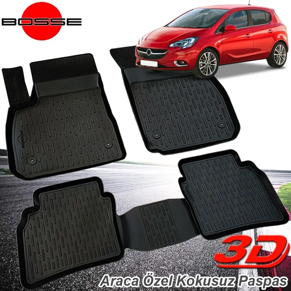 For Opel Corsa E Doormat 3D Pool 2015 Post BOSSE