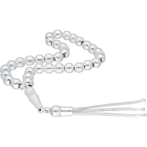 Getss Pen Round Cut Silver Rosary T001