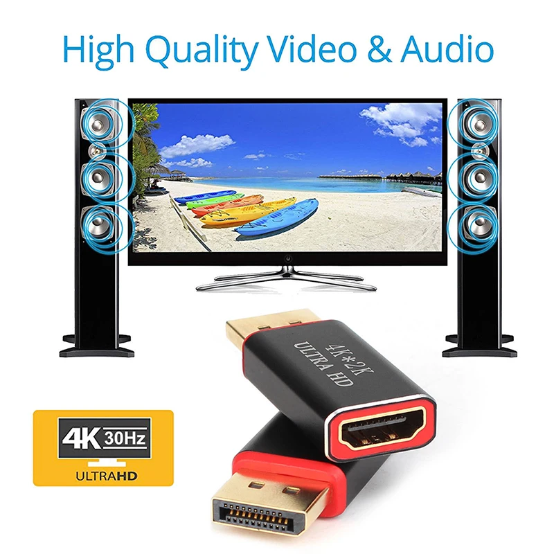 4K Display Port To HDMI Male Female Adapter Converter DisplayPort DP To HDMI