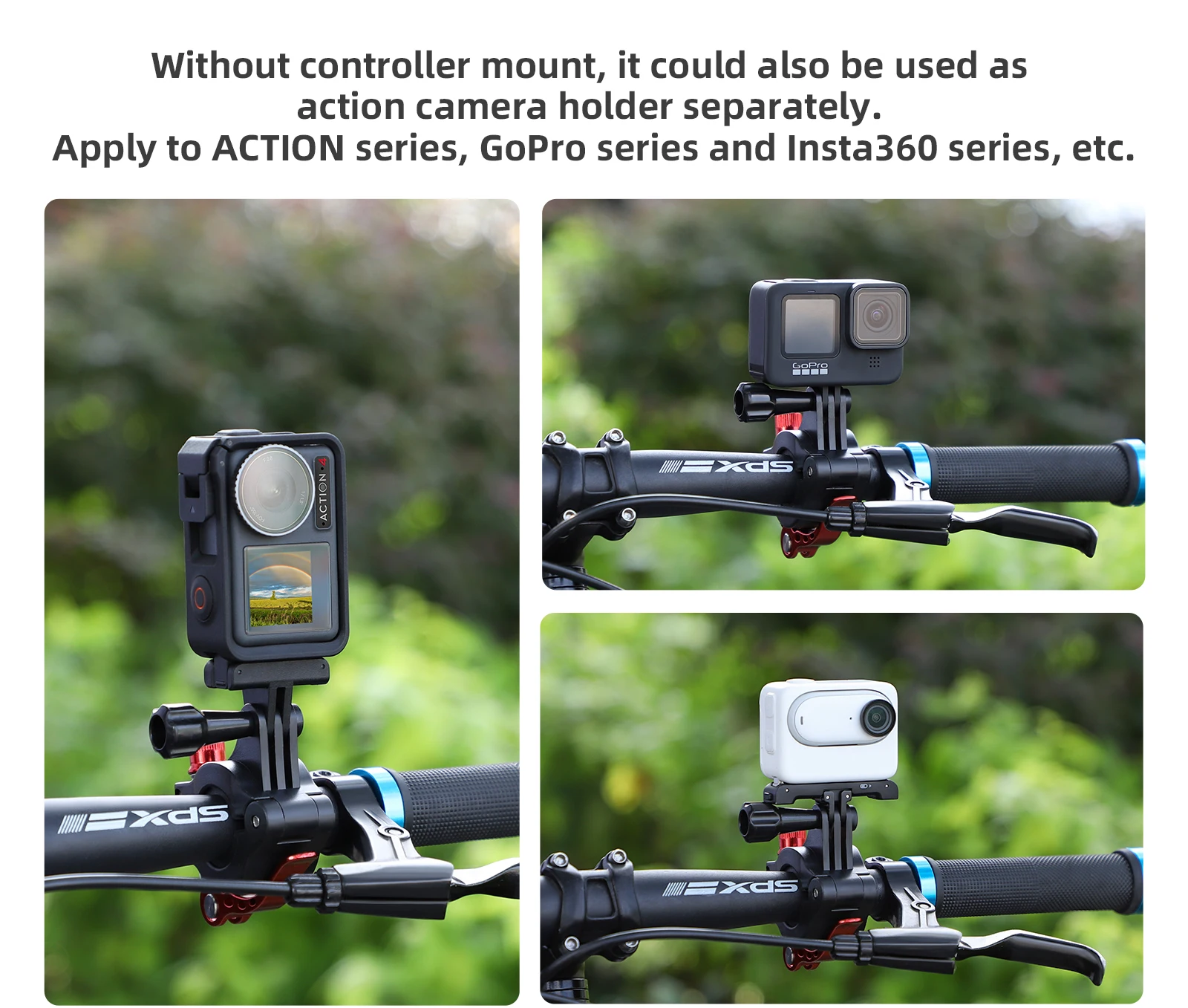 Remote Control Bike Clip for DJI RC2 Bicycle Bracket Holder Clamp for DJI Mini 4 Pro/DJI Air 3 Remote Controller Drone Accessory