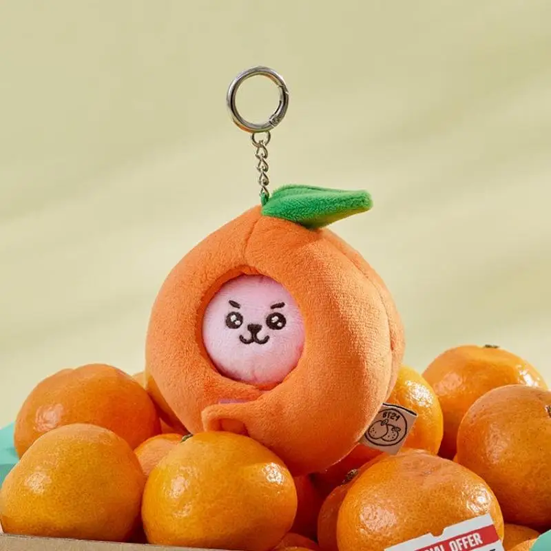 Anime Cartoon Bt21 CHIMMY COOKY Plush Toy Creative New Orange Party Plush Doll Backpack Keychain Accessories Gift for Girls view 2