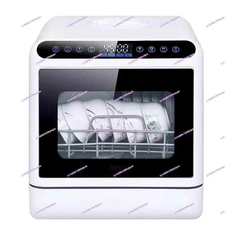 Portable Countertop Dishwasher, 4 Washing Programs Mini Dishwasher with 5L Built-in Water Tank & Inlet Hose, for Apartments