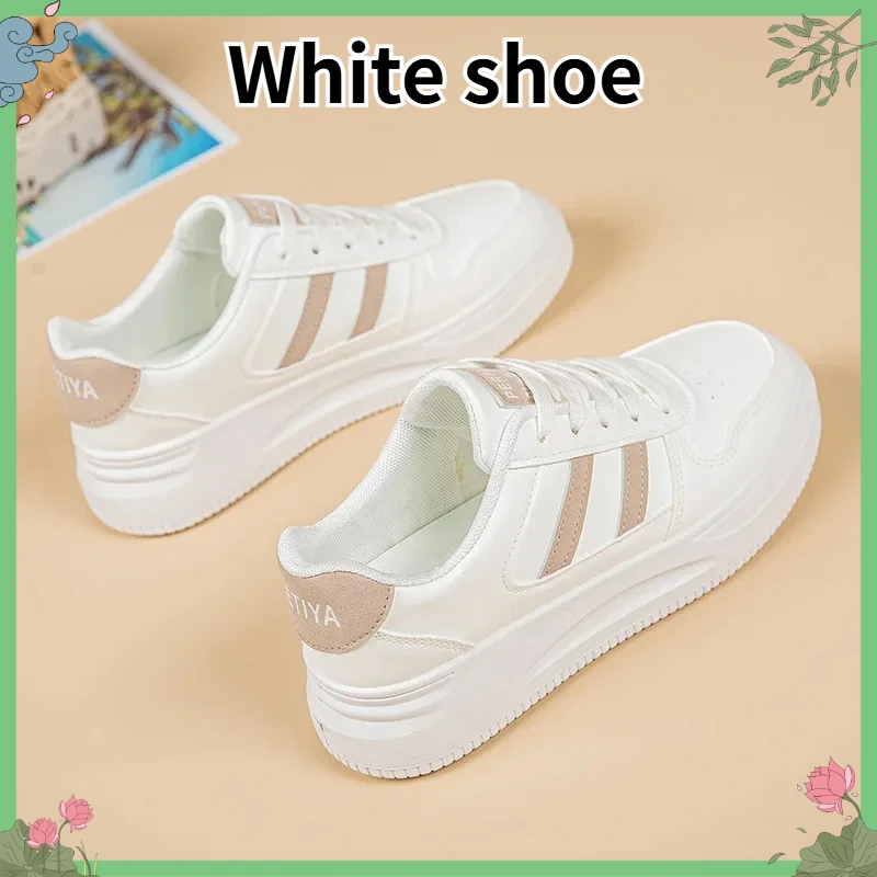 

New Women's Casual Sneakers Breathable Wear-resistant Non-slip Sneakers Simple White Shoes Comfortable Walking Shoes for Ladies