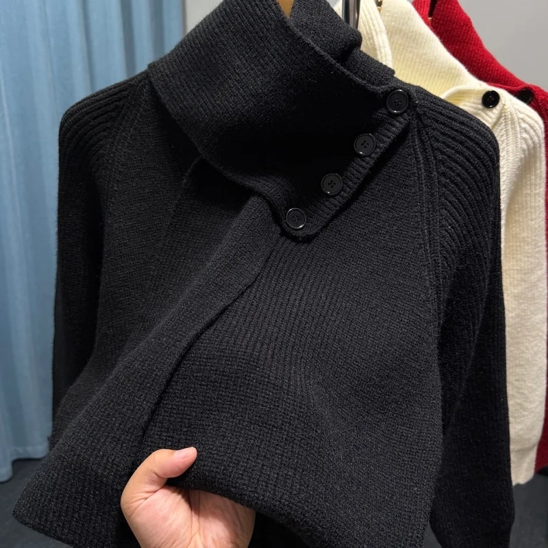 الرجال الخريف الشتاء عالية الجودة سترة الخامس الرقبة سميكة الدافئة مع وشاح محبوك قميص موضة الاتجاه ملابس داخلية غير رسمية الرجال الملابس