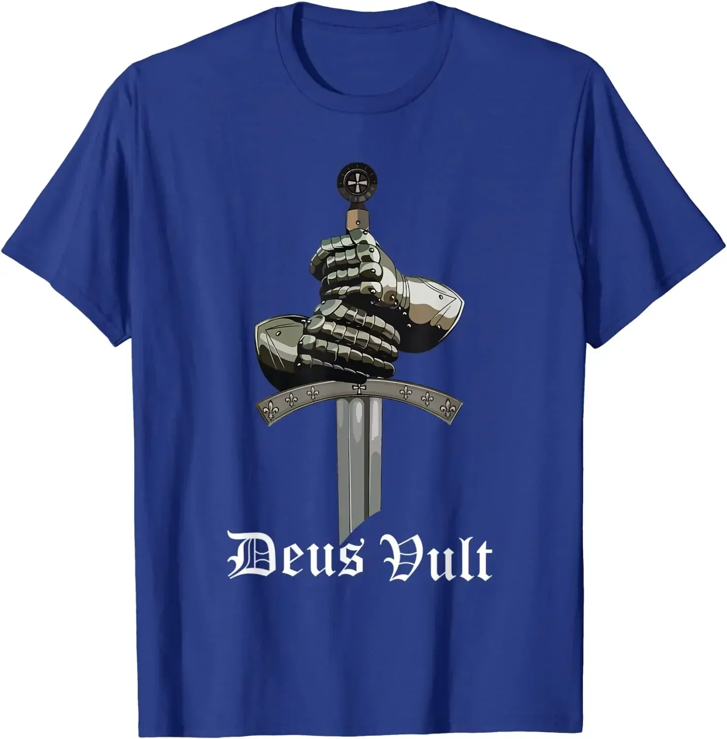 O-Neck Short Sleeve Casual Mens oversized vintage graphic t shirts  Vult Catholic Crusader Knights oversized T-Shirt Cotton