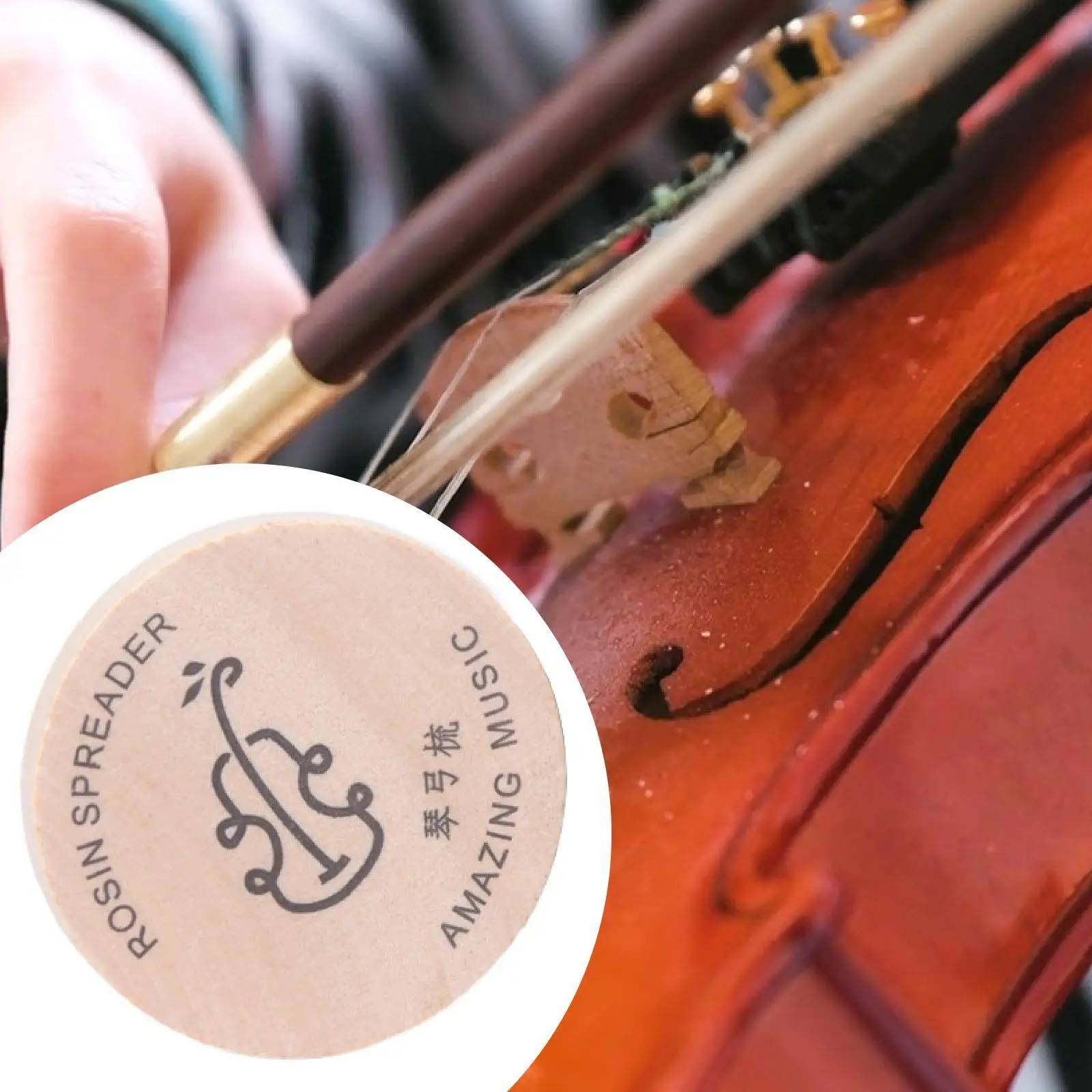 أداة تنظيف مشط قوس الكمان ملحقات الآلات الموسيقية المحمولة ملحقات الكمان لعرض الأداء مرحلة السفر المباشر #1