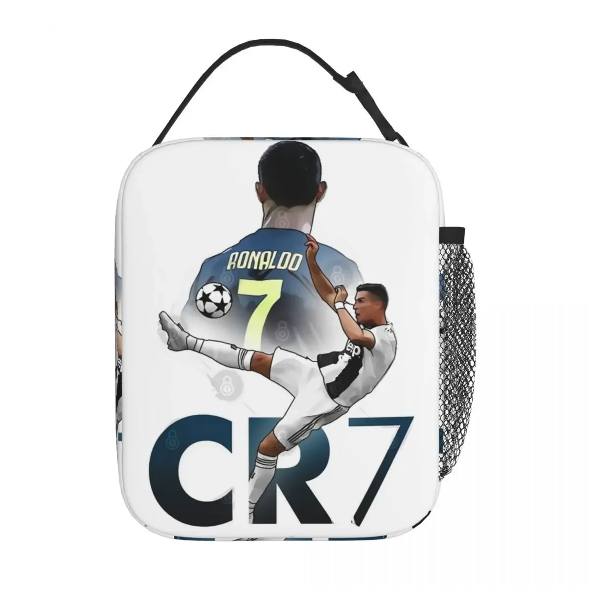 Gift For Everyone Cr7 Juve Insulated Lunch Bags For Outdoor Ronaldo Lover Storage Food Boxes Portable Cooler Thermal Lunch Box