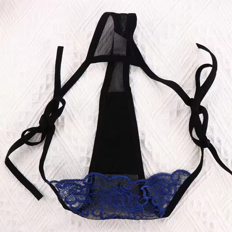 Ladies Women Embroidery Transparent Lingerie Lace Panties Underwear Panty Brief - Image 4