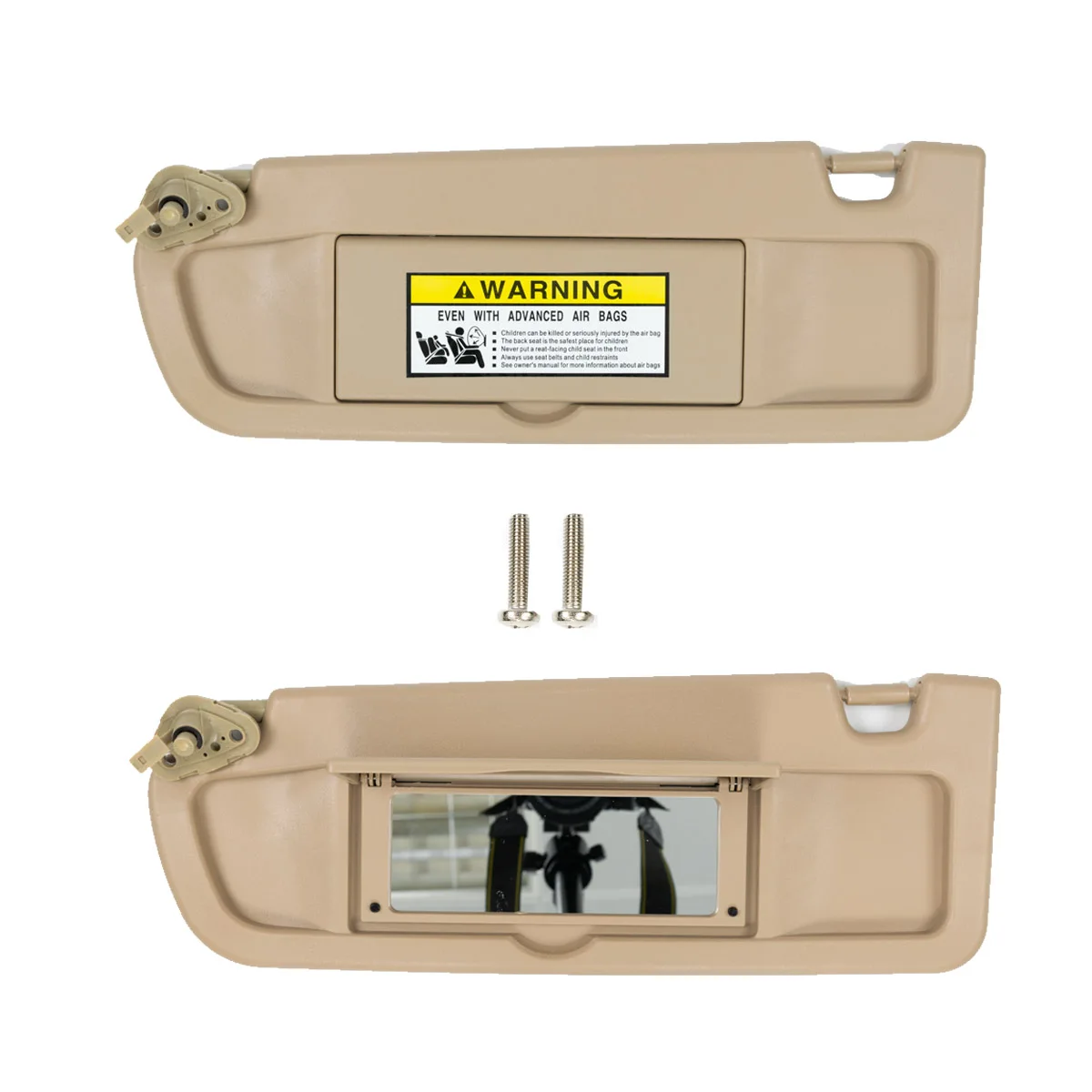 83280-SNA-A01ZB Left Side Car Sun Visor For Honda Civic 2006 2007 2008 2009 2010 2011 Pearl Ivory Tan Driver Side YR327 Sunvisor