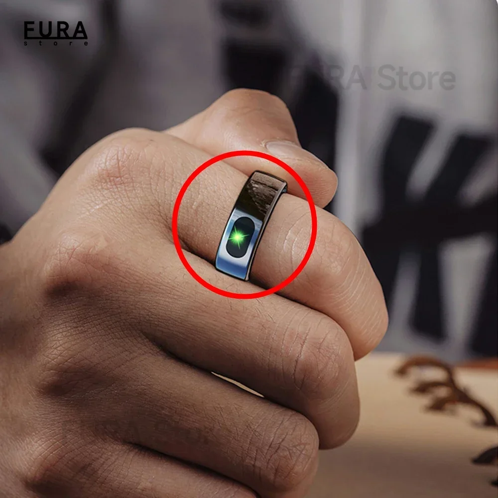 R08 cincin pintar, cincin pintar tidur monitor detak jantung tahan air IP58 Bluetooth kompatibel dengan 2025 beberapa mode olahraga Android IOS 5.0