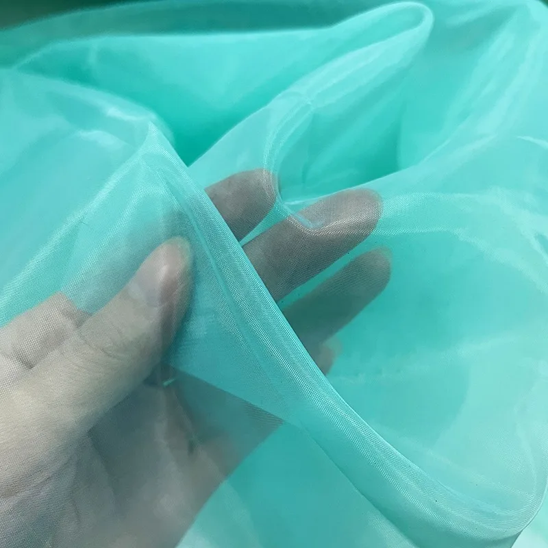 

6Meters Ultra-dense Water-gloss Organza Fabric Gauze Clothing Fabric Wedding Dress Tutu Skirt Dress Veil Accessories