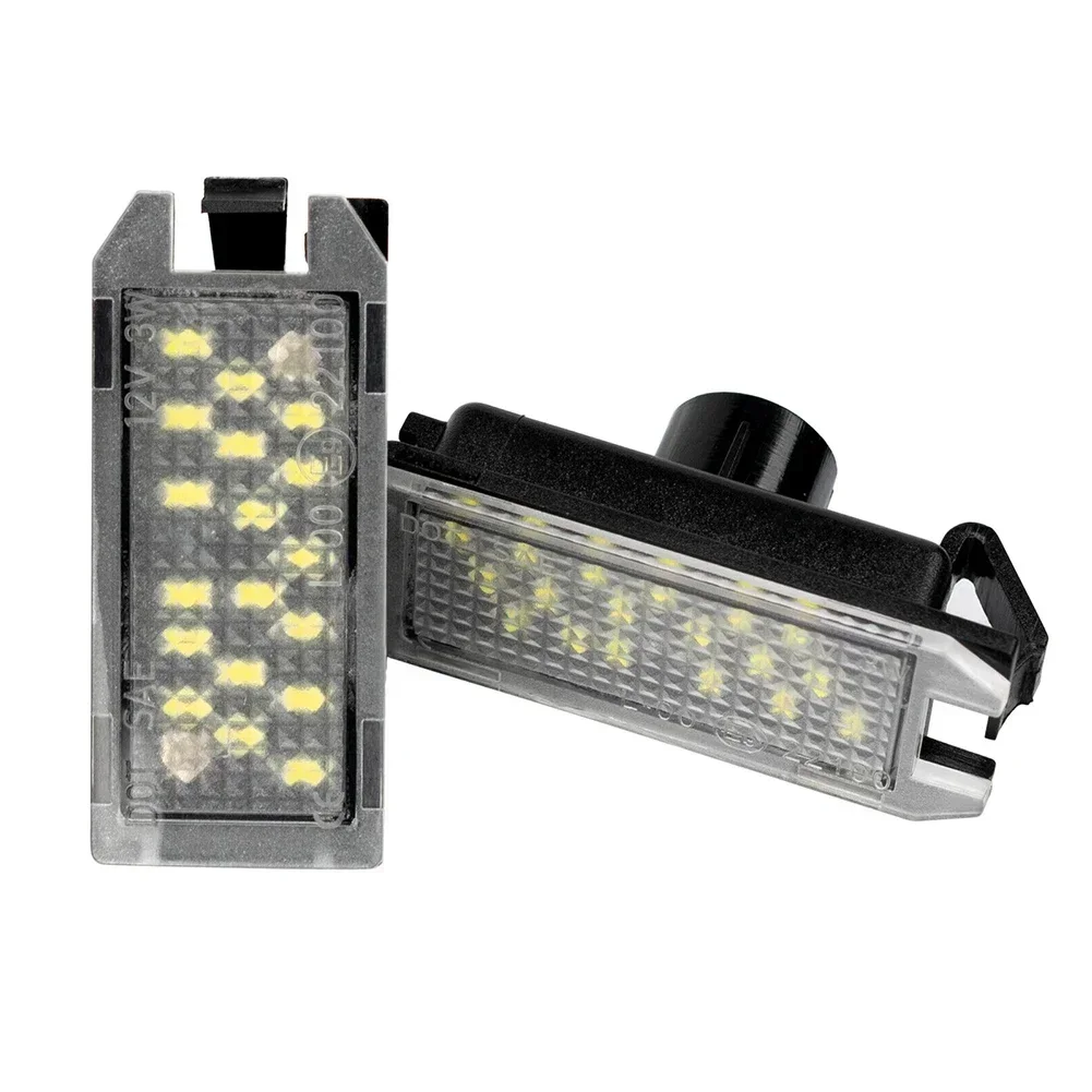 2pcs Car LED Number License Plate Lights White 3W LED License Plate Light For Jeep Grand Cherokee 2014-2020  Car Accessories
