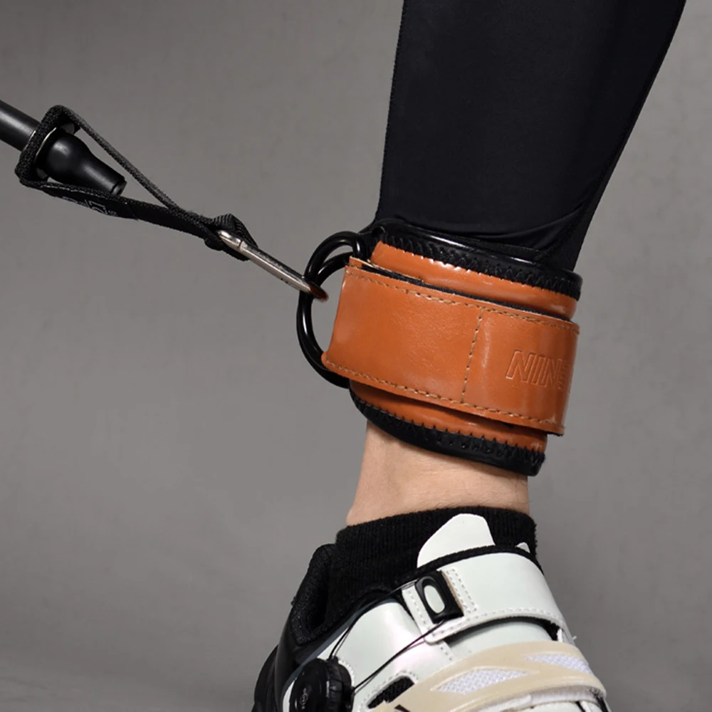 Adjustable Wrist Cuffs Neoprene Padded Straps For Cable Machines Resistant Band Strength Training Fitness Equipment