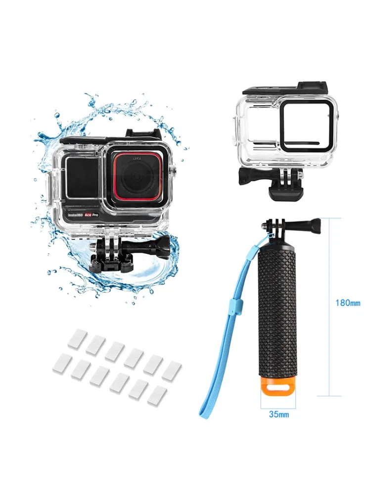 Wodoodporny zestaw obudów do Insta360 Ace Pro, obudowa ochronna wodoszczelna do 60M do Insta360 Ace Pro2, akcesoria sportowe — zdjęcie produktu 7