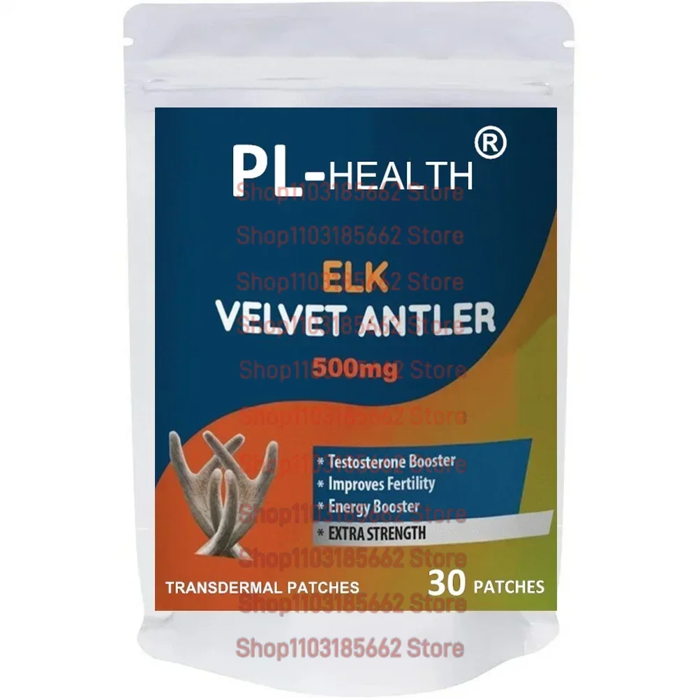 

Deer Antler Velvet Transdermal Patches -30 Patches One Month Supply
