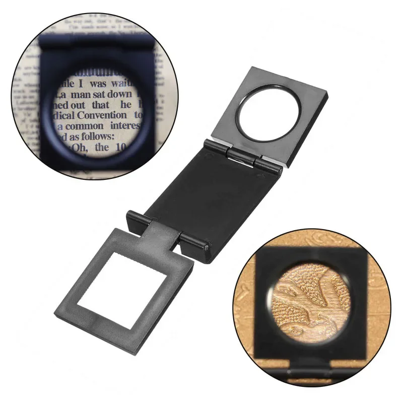 Lupa Lupa 10-krotna Mini składana Lupa 28mm ze skalą do tekstylnego, optycznego, składanego szkła powiększającego