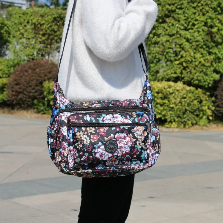 Fashion Flower Printing Women Bag Mummy Casual Shoulder Bags Female Maternity Mother Baby Stroller Bags