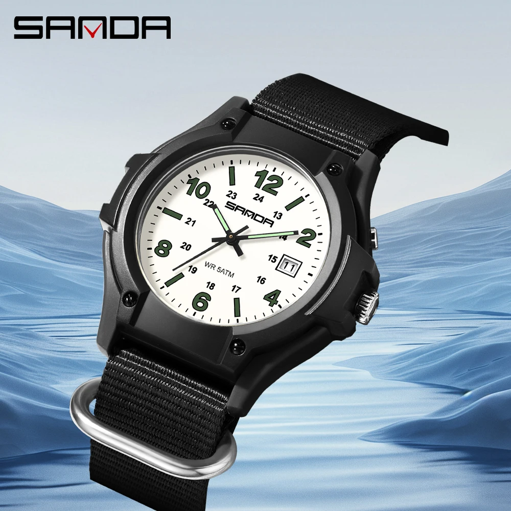 Outdoor Lighting Vintage - SANDA 2026 Men's Outdoor Sports Quartz