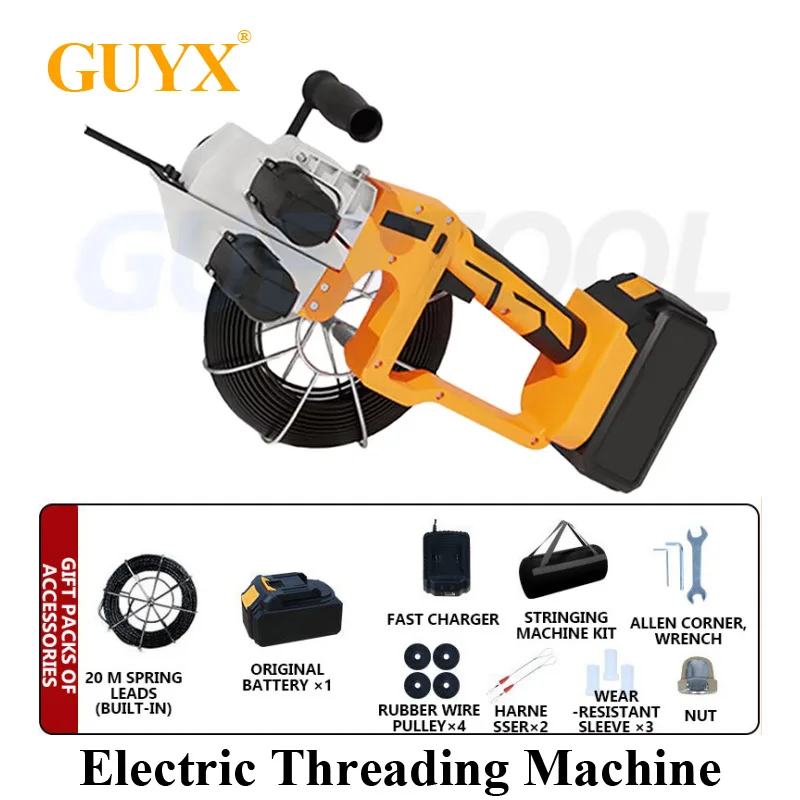 

Полностью автоматическая электрическая скрытая проводная тягающая проводная машина,Многофункциональная литиевая батарея для резбовки стен,,для строительства воды и электричества / домашнего украшения воды и электричест