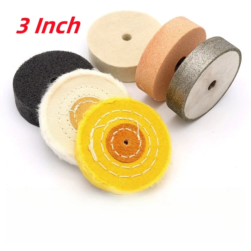 3 Inch Grinding Polishing Wheel Electric Drill Spin Grinding Pad For Metal Alloy Polishing