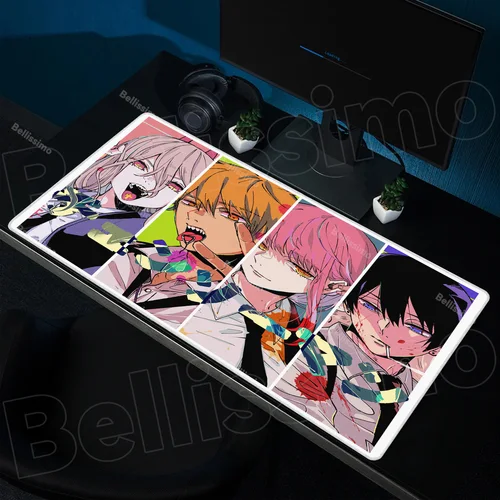 Imagen 2 del producto Alfombrilla de ratón grande para hombre, accesorios para Pc Makima, alfombra de goma Xxl para teclado y ratón, alfombrilla antideslizante para jugador, alfombrilla de escritorio para ordenador portátil