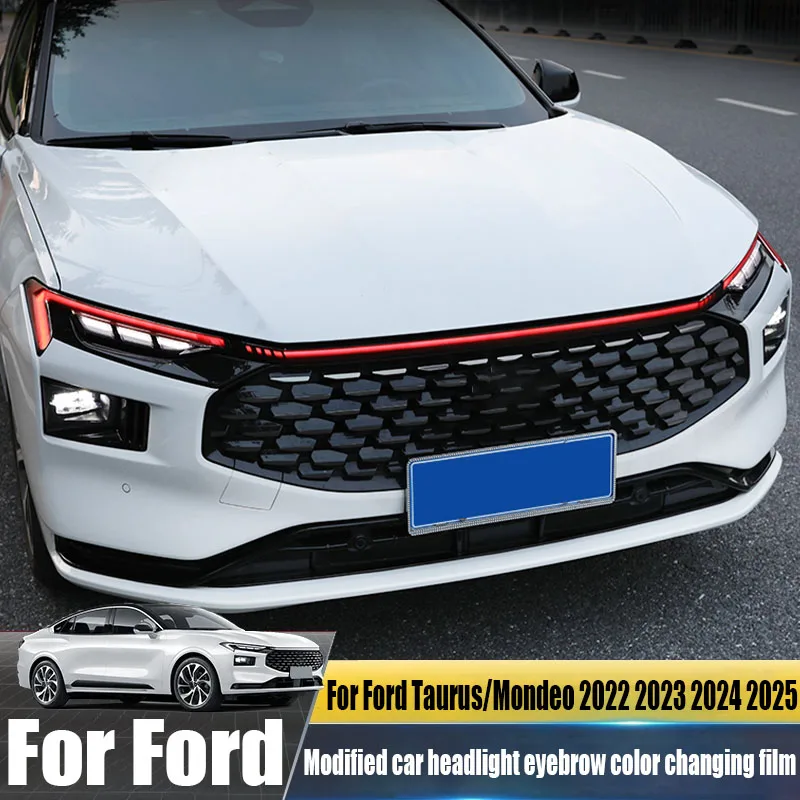 

Для Ford Taurus/Mondeo ‌ 2022 2023 2024 2025 модифицированная пленка для фар автомобиля, меняющая цвет, пленка, продукция для наружных украшений автомобиля