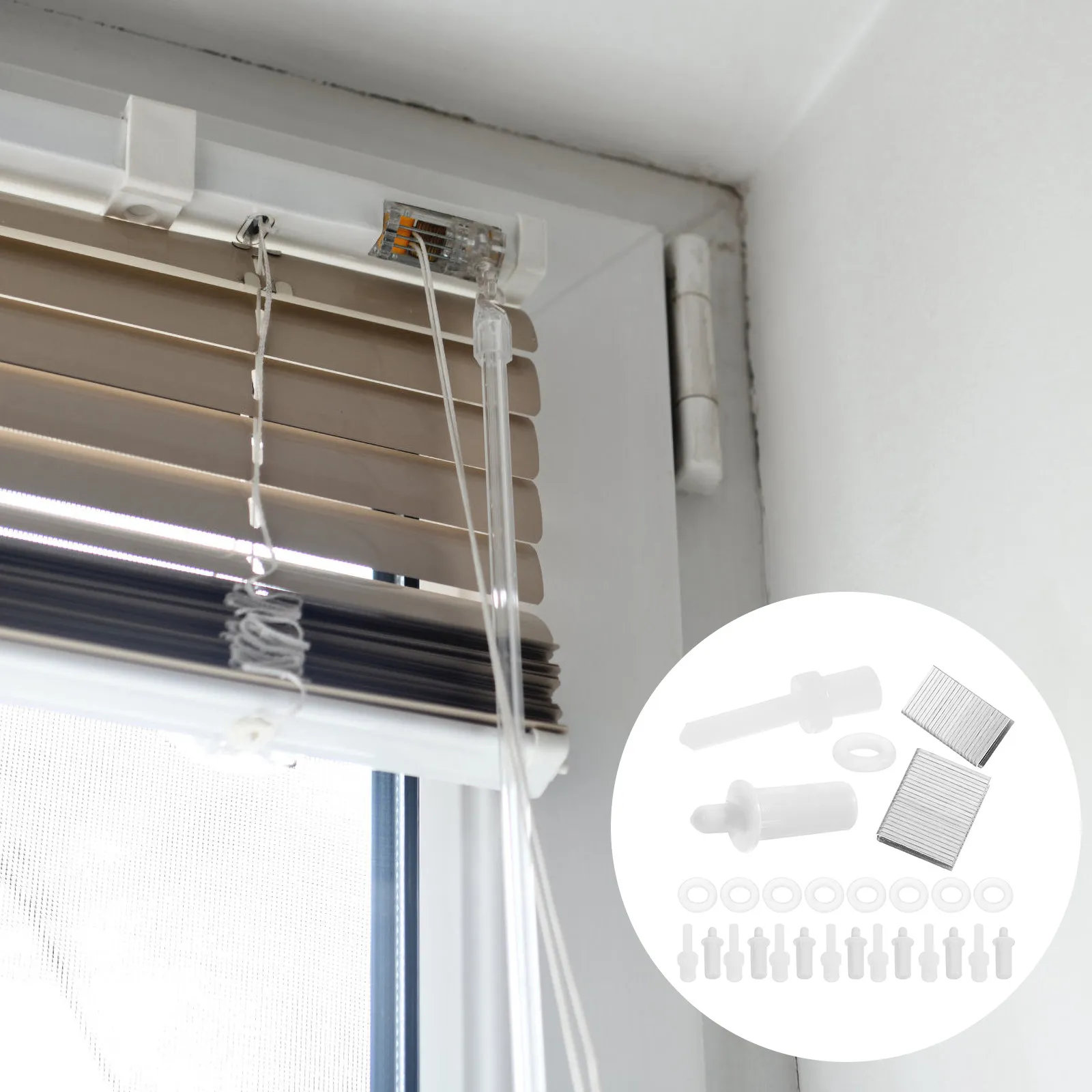 1Set Plastic Shutter Repair Pin Sturdy Replacement Pin for Plantation Shutter Window Parts Broken Tilt Rod Repair Easy Operation