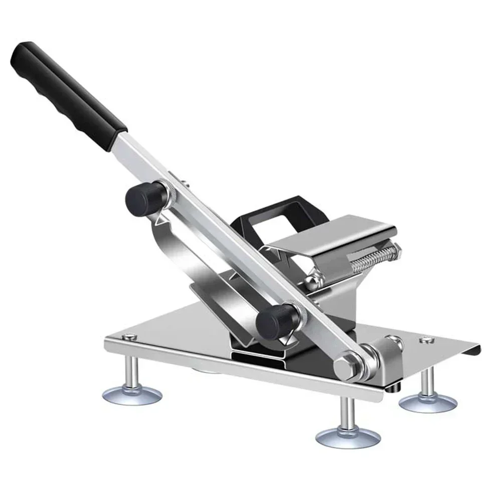 

Meat Cutting Machine Stainless Steel Slivery Manual Meat Slicer Adjustable Vegetable Mutton Roll Cutter Tool Kitchen Accessories