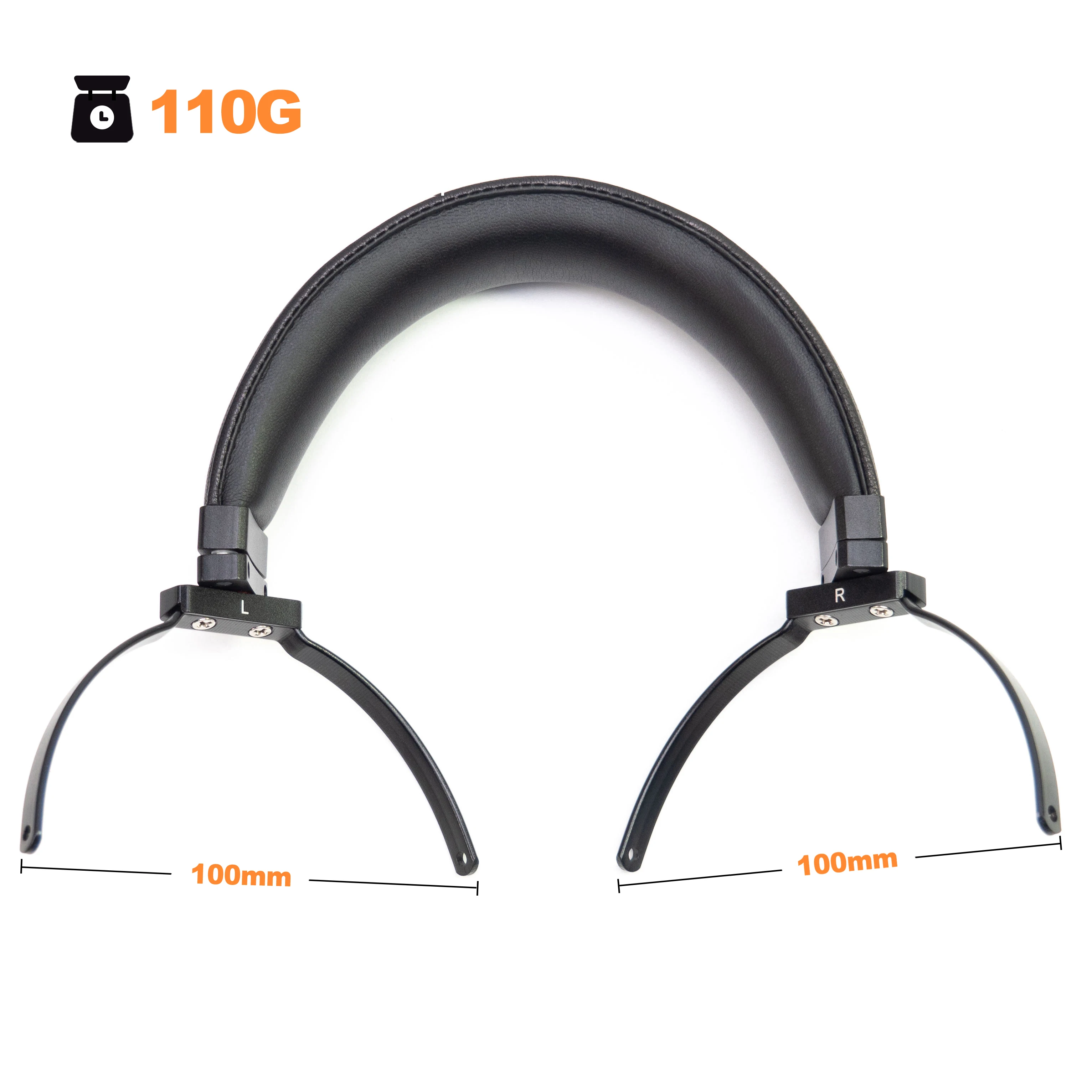 アクセサリー h.t Genuine Leather Full Metal Headband For Sennheiser HD650,HD660 S