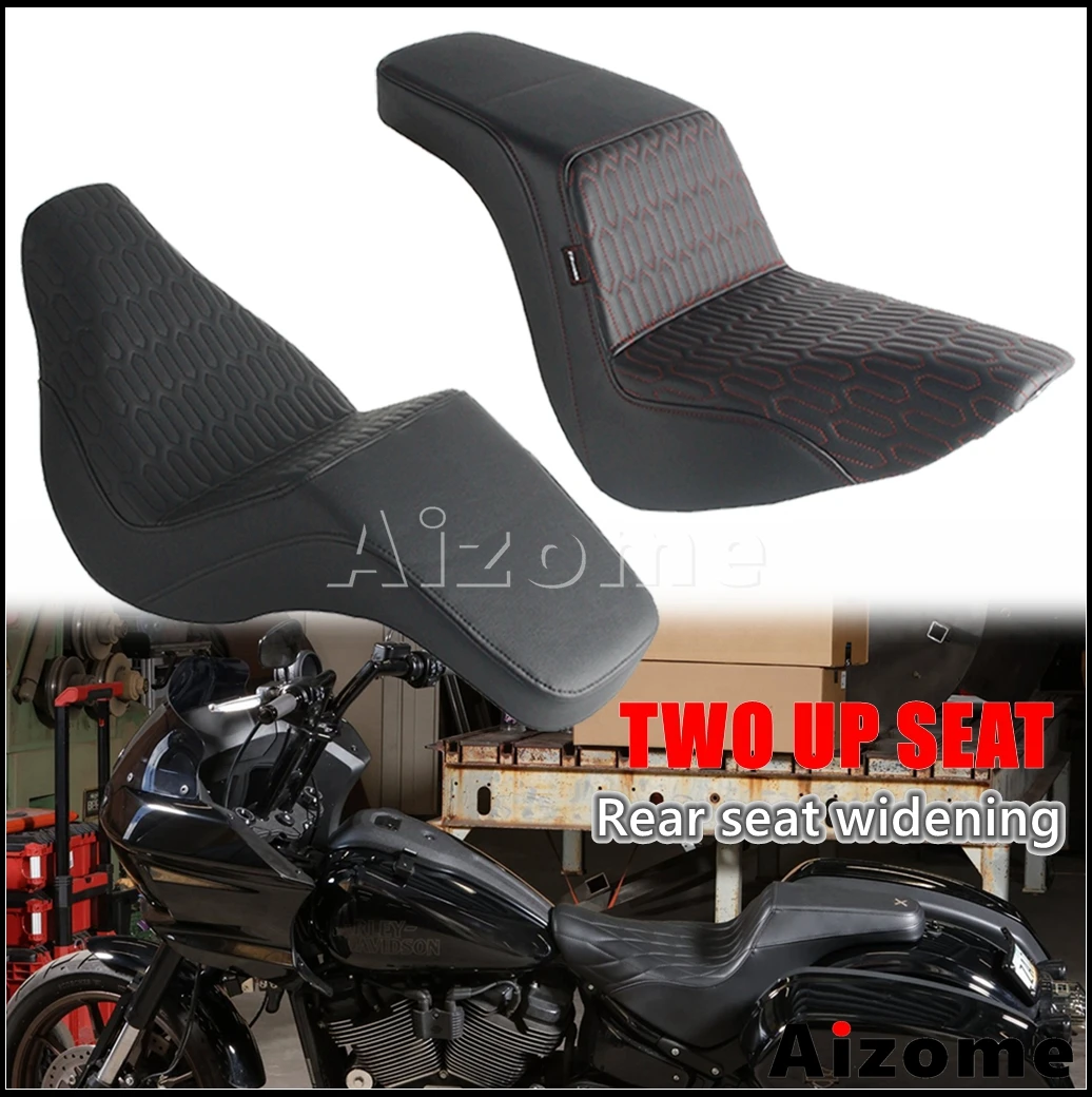 Motorcycle Rear Wider Seat Two up Seats For Harley Softail Sport Glide FLSB 2018-2021 Low Rider S 117 FXLRS ST FXLRST FXLR 18-25
