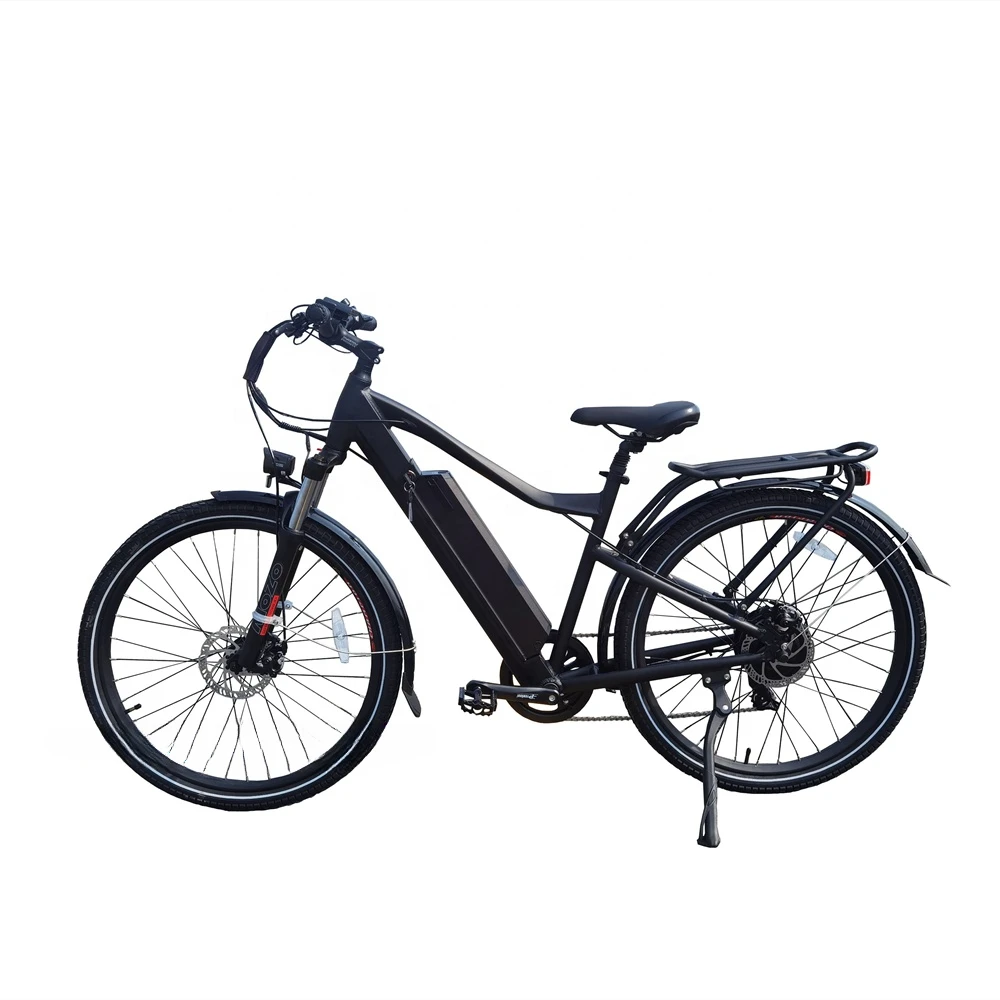 New Arrival Commute 27.5*1.95 Inch Skinny City Ebike 500W Electric Bicycle Step Over Electric Mountain Bike With Rear Rack