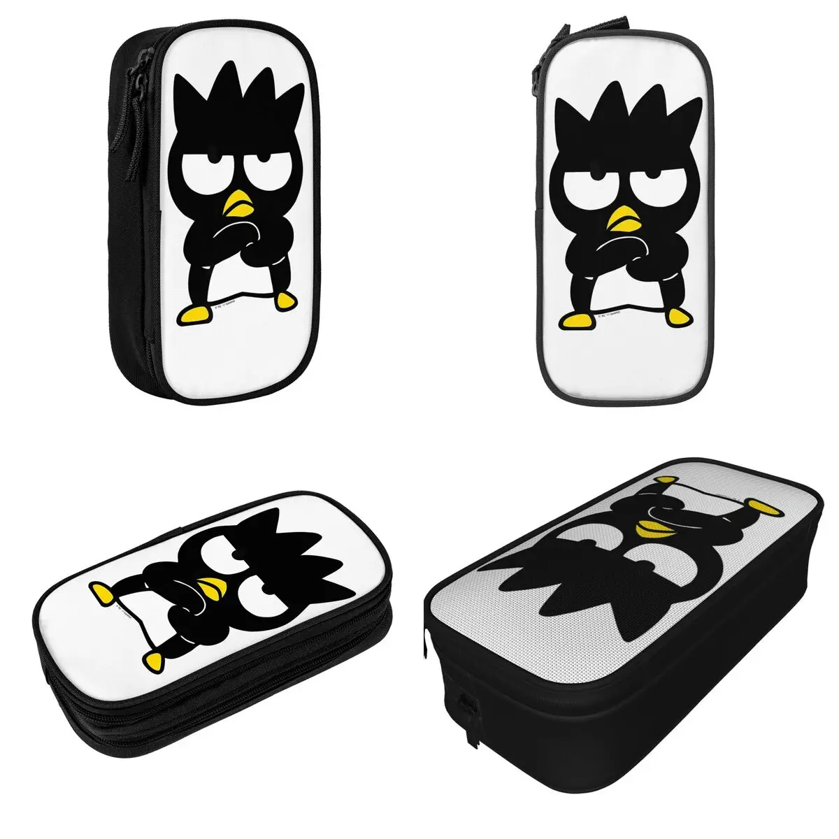 Penguin Movie Cartoon Pencil Cases Classic Badtz Marus Pen Box Bags Student Large Storage Students School Gifts Pencil Pouch