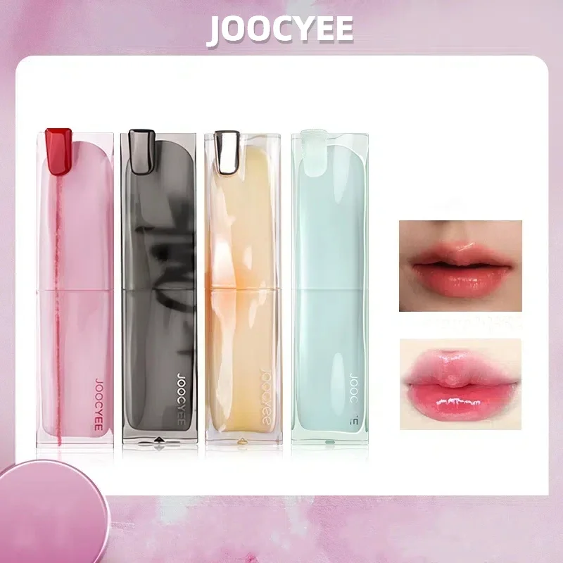 Joocyee Solid Lip Gloss Cute Hydrating Jelly Mirror Red Brown Lipstick Clear Moisturizing Lip Tint Nature Nude Makeup Cosmetics