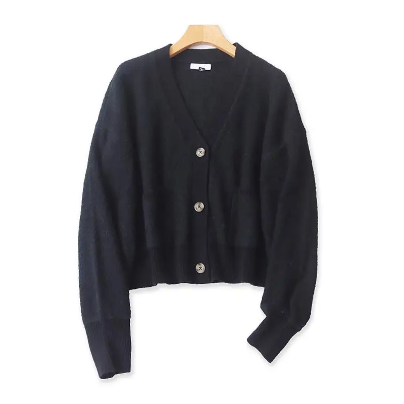 Outono inverno malhas femininas único botão cintura alta quente macio faionable longo sve camisola de malha casaco casual sle