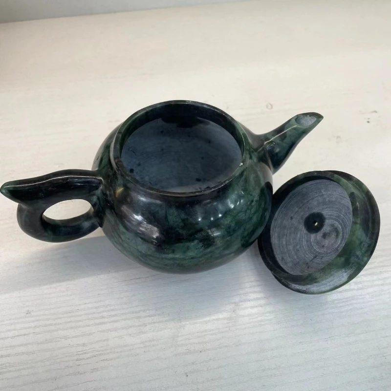 Genuine Good Tibetan Medicine KingStoneTea CupTibet Jade Promoting Circulation Active Magnetic Health-Enhancing Tea Pot Wine Pot