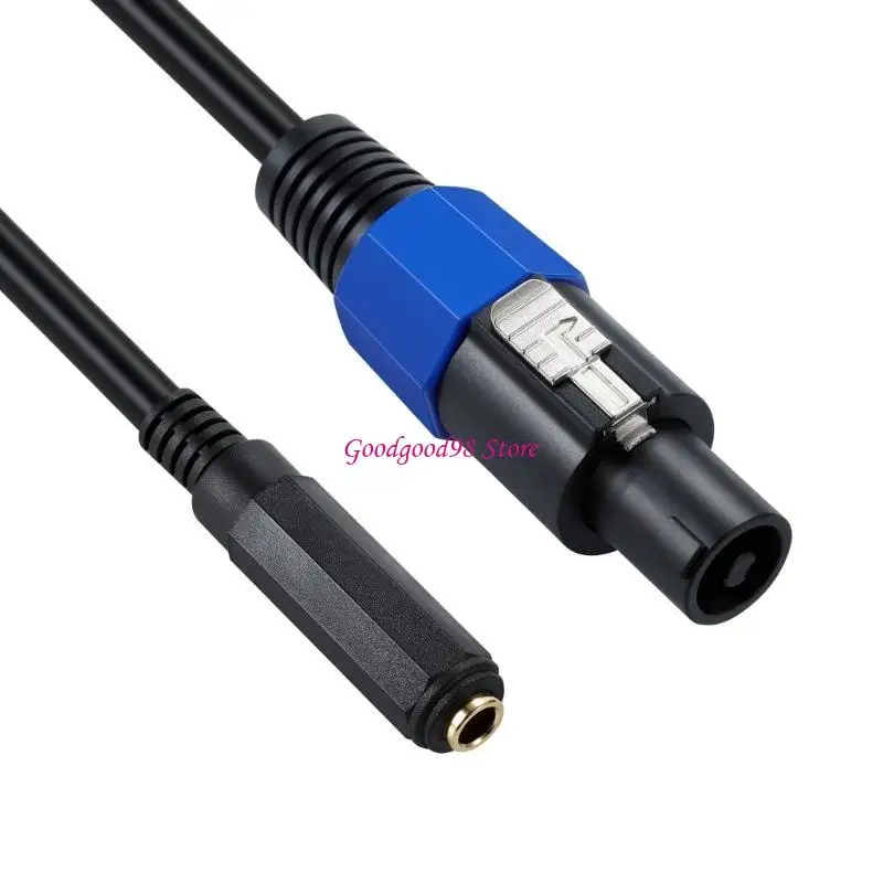 6.35mm 1/4インチ TS メスプラグ スピコンオスコネクタ スピーカーケーブルワイヤー オーディオアンプ接続 高耐久ツイストロック