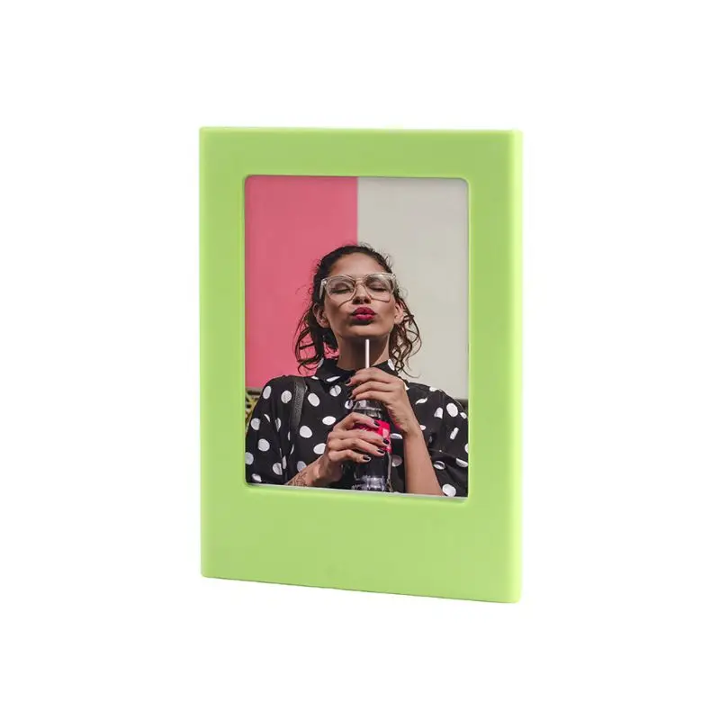 Bingkai Foto Magnetik DIY Warna-warni Mini Bingkai Foto Magnet Kulkas Kulkas untuk Menyimpan Foto 3 Inci