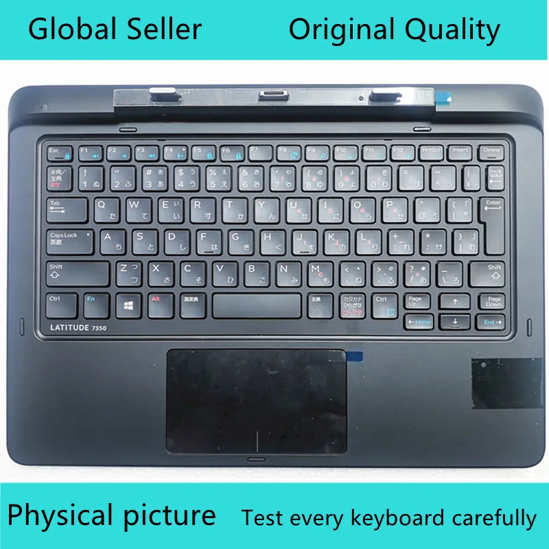 New For DELL Latitude 7350 K14A / K14A001 Dockstation JP tablet 2-in-1 Keyboard