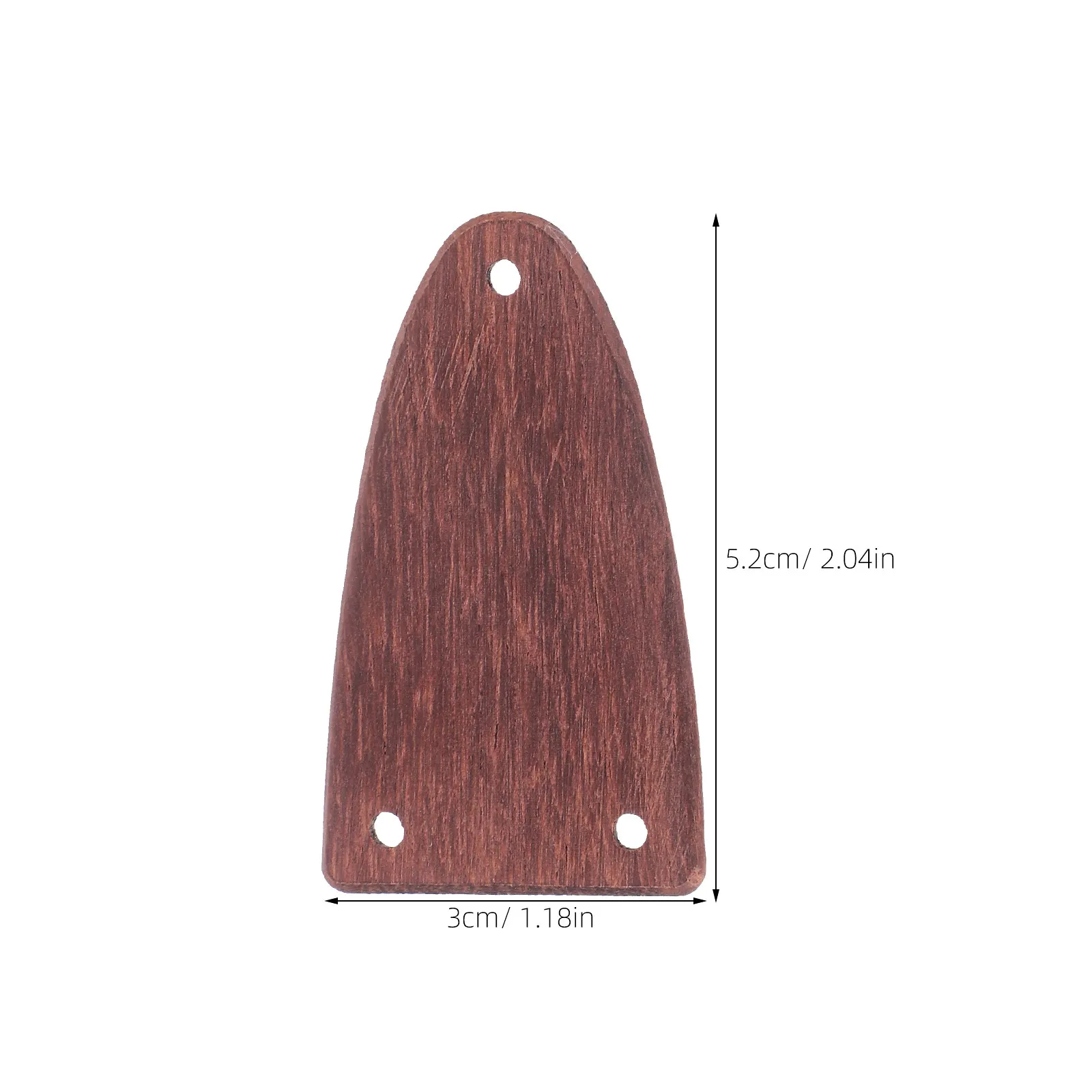 2Pcs Guitar Truss Rod Covers Wood Semioval Shape 3 Hole Electric Guitar Replacement Parts Musical Accessories Wood Covers Plate