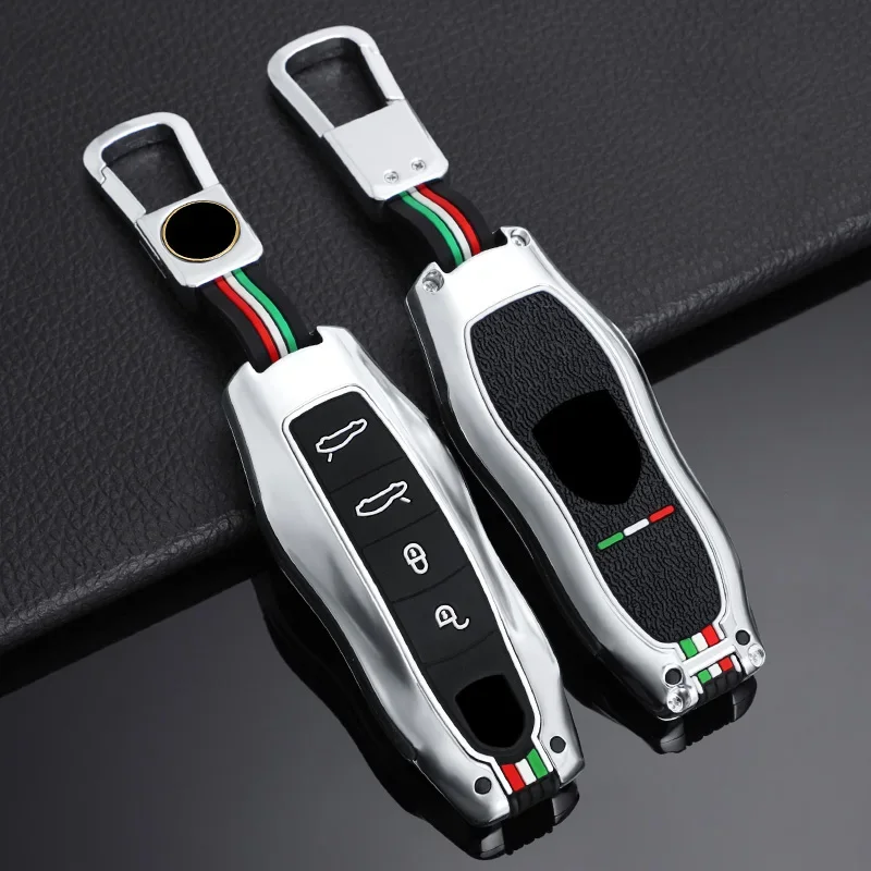 Zinc Alloy Car Key Case Cover For Porsche Cayenne 92A Panamera for Macan 911 991 Boxster 981 918 Remote Protect Shell Accessorie