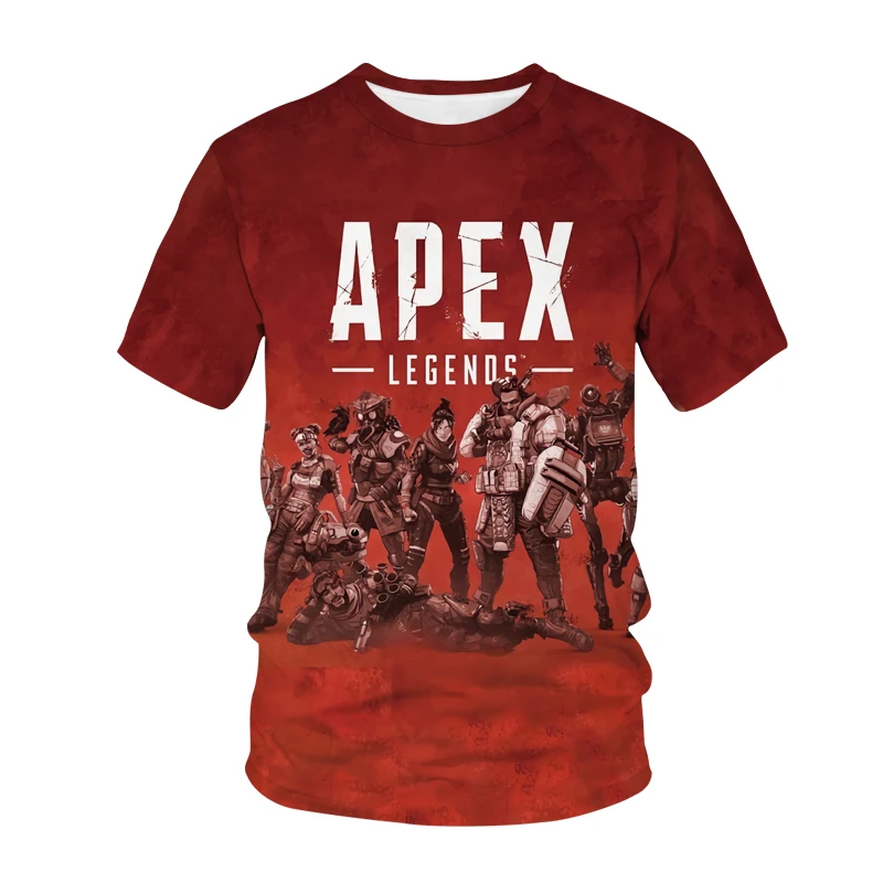 New Summer Fashion Game Apex Legends 3D Print T Shirt Kids O-Neck T-Shirts Casual Boy Girl Children Oversized Tees Tops Clothing