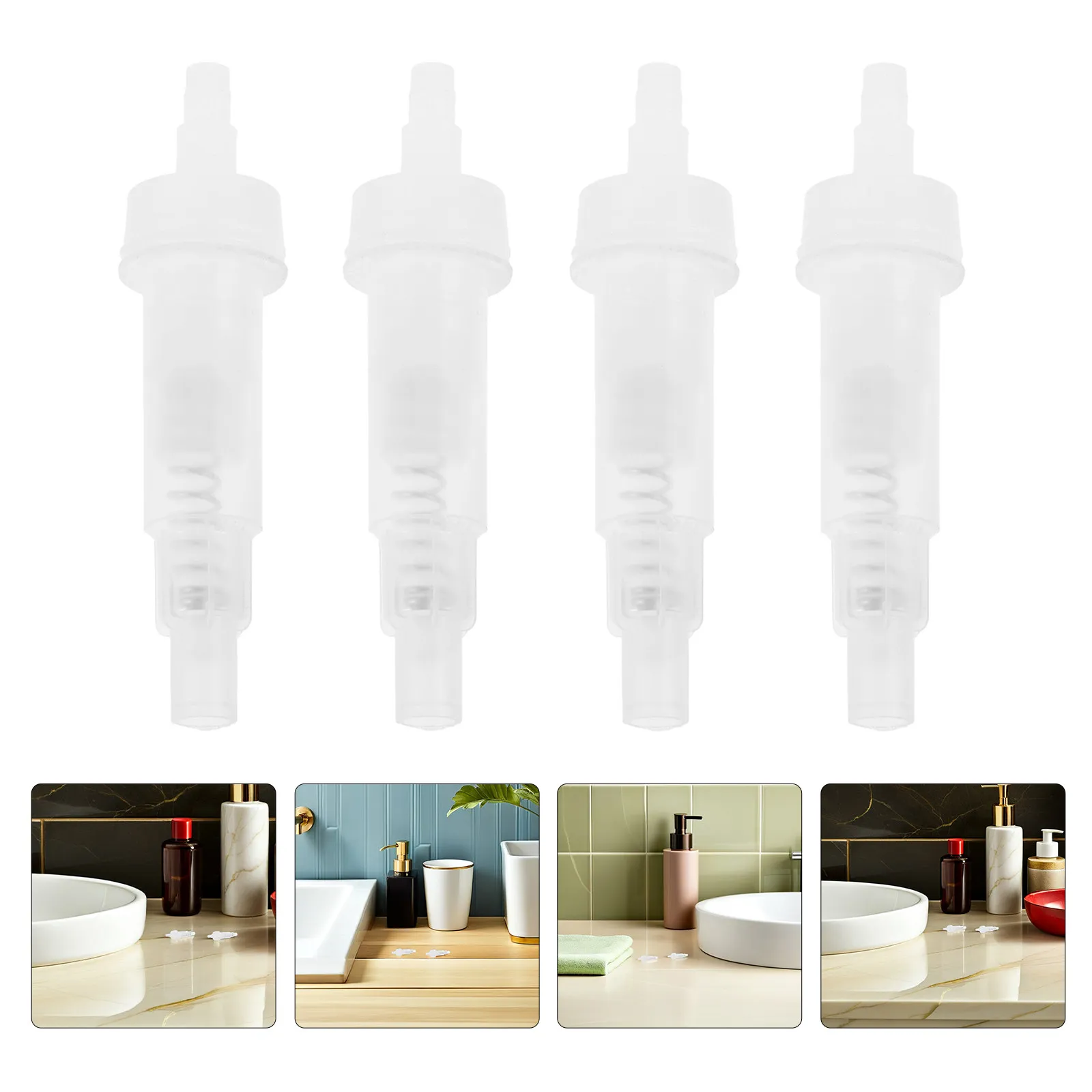 

Набор из 5 пластиковых насосов-дозаторов для мыла, универсальные, для кухонных моек, ванных комнат и бутылок с лосьоном