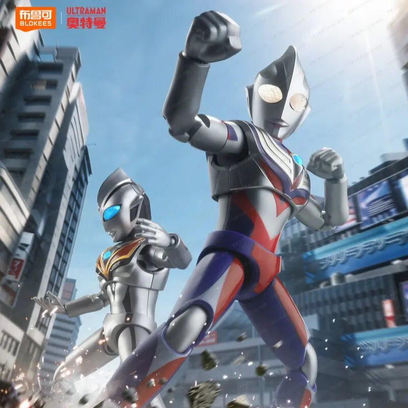 Blokees Ultraman Shining Version S First Tiga New Building Block Figure Model Genuine Collectible Blind Box For Fans Collectors view 3