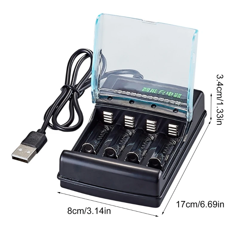 Alkaline Battery 1.5V 4 Slots Digital Charging Circuit for Multiple Reusability and Friendly Electronics Power