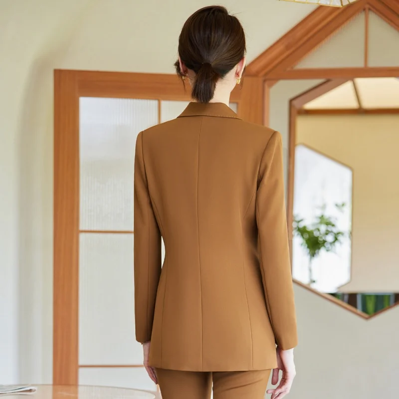 Traje Formal de moda para mujer, ropa de trabajo, estilo de diosa de temperamento, traje pequeño de negocios, otoño e invierno, nuevo, 2023