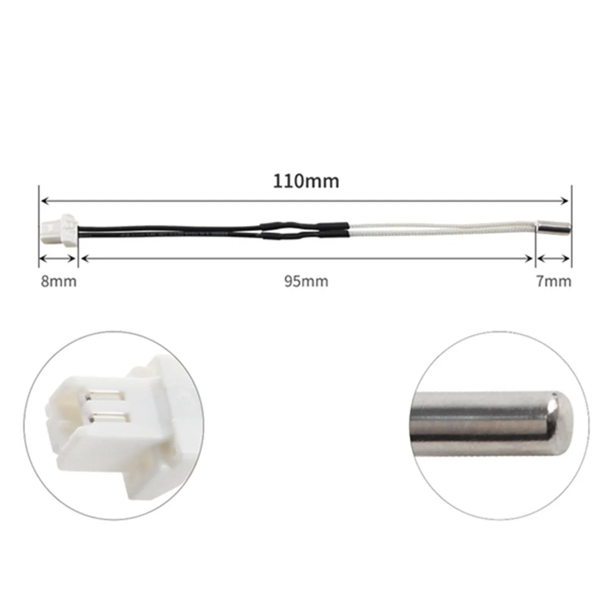 خرطوشة سخان لـ Prusa MK4 ، خط ترموميتر ، مجموعة كتلة التدفئة ، أجزاء جهاز بثق الطابعة ثلاثية الأبعاد ، 24 فولت ، 40 واط