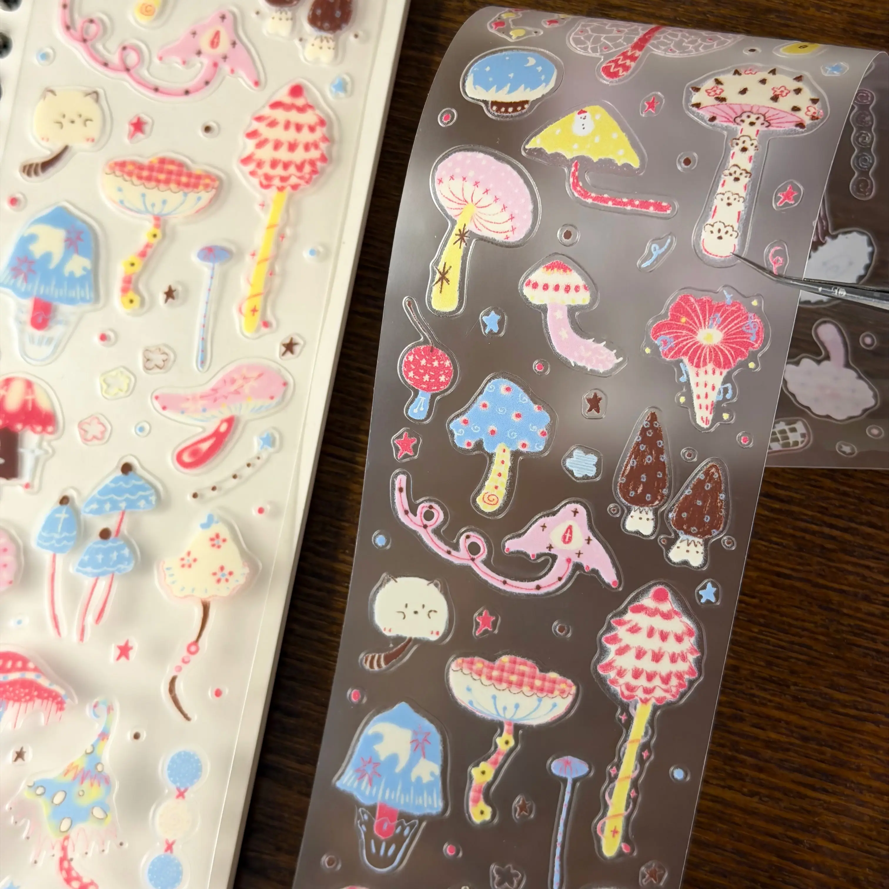 Kawaii Bizarre Dreamlike Mushroom Die-cut Sticker for DIY Scrapbooking Phone Case Journal Material School Stationary Supply